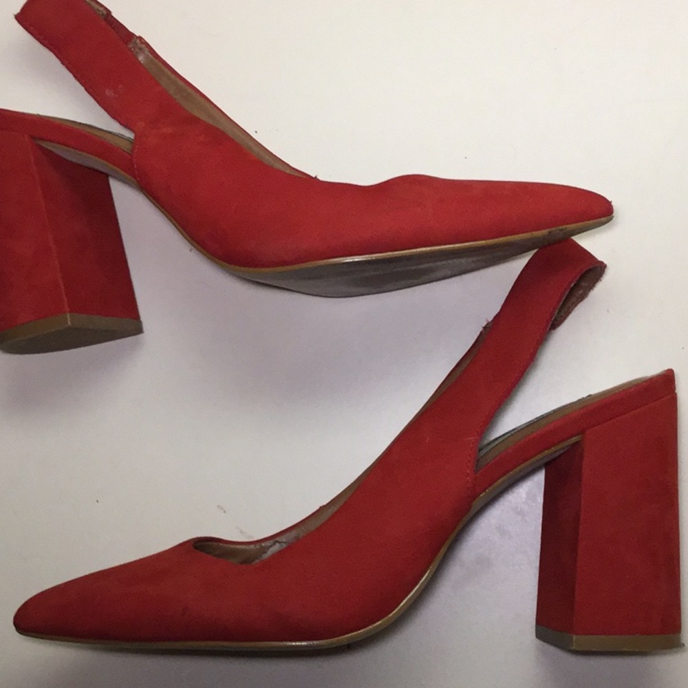 Steve Madden Suede chunky heels 7M Made in Brazil